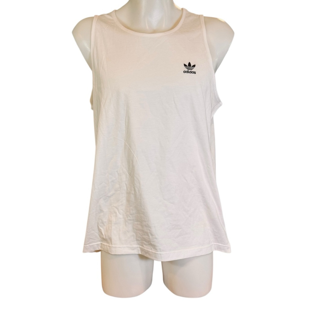 Men's Adidas Essentials Tank Top L White Black